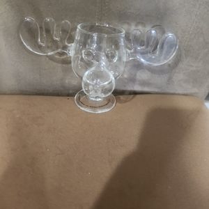 Bullwinkle the moose glass